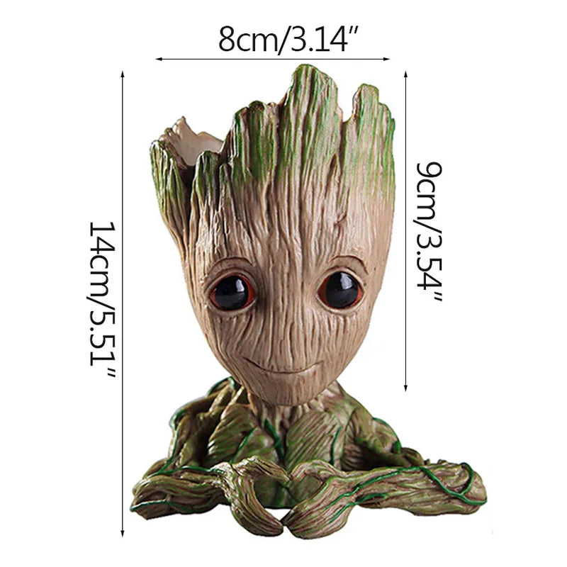 Home Decoration Crafts Miniature Model Office Desktop Display Cartoon Groot Figurines Handicrafts Decor Tree Man Ornament 5C…