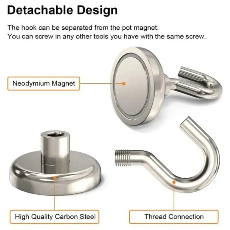10PCS Strong Magnet Hooks Multi-Purpose Storage Hooks Home Kitchen Bar Storage Hooks Key Storage Hooks Bathroom Hangers - im…