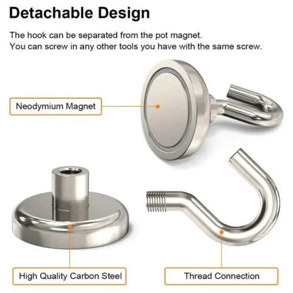 10PCS Strong Magnet Hooks Multi-Purpose Storage Hooks Home Kitchen Bar Storage Hooks Key Storage Hooks Bathroom Hangers - im…
