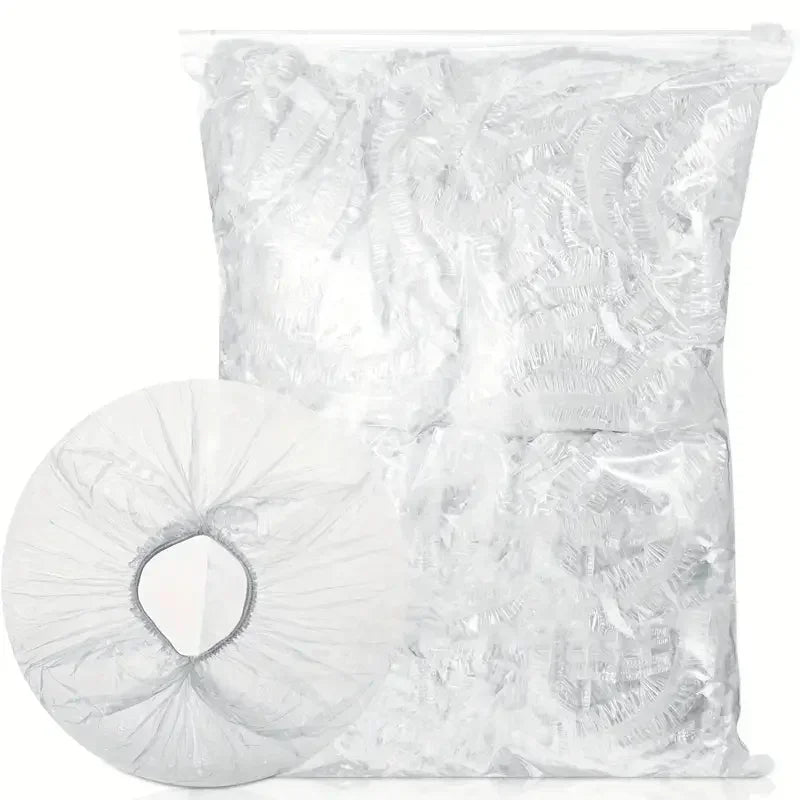 500/50Pcs Disposable Food Cover Fruit Food Cover Elastic Plastic Shower Cap Food Grade Storage Bag Kitchen Organizer Cling F…