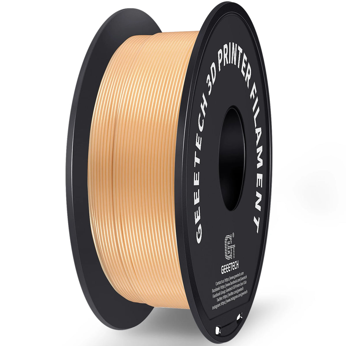 Geeetech 3d Printer Filament PLA PETG Plastic 1kg 1.75mm,Tangle-Free, 3d Printing Wire Materials, Black, White, Vacuum Packa…