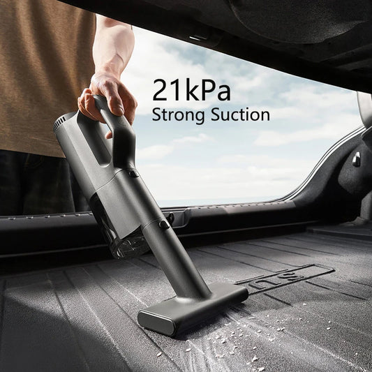 Mijia Car Vacuum Cleaner 21kPa Suction Type-C Charging 5-Stage Filtration 2400mAh Home Wireless Vacuum Cleaners Washable - i…