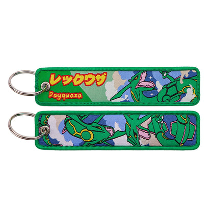 Japanese Anime Elf Monsters Keychain for Cars Backpack Key Holders Embroidery Keyrings Key Tag Jet Tag Accessories Gifts 1pc…