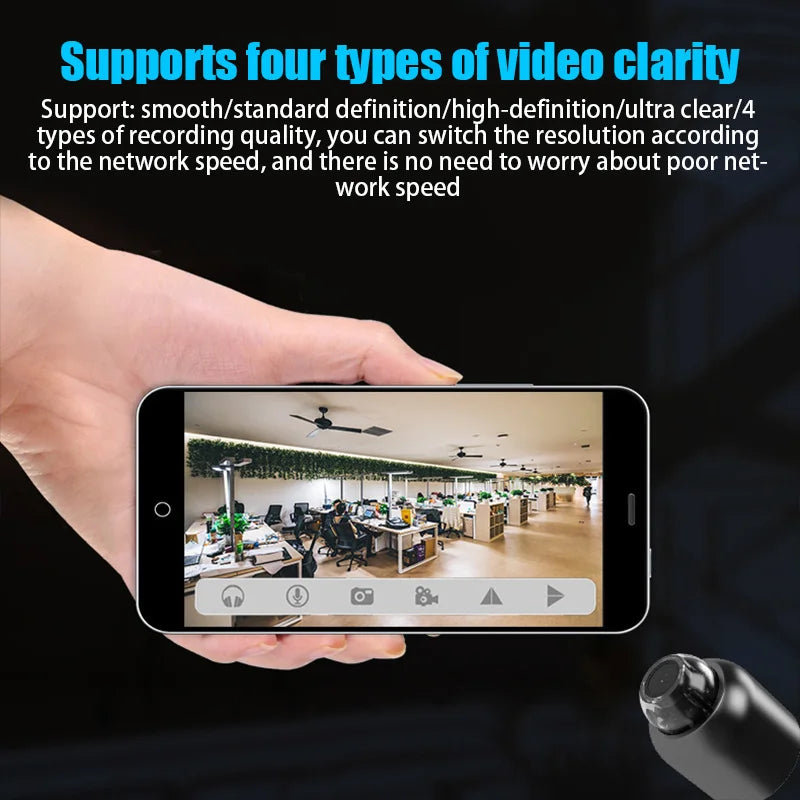 Mini Camera 1080P Clear Night Vision Lightweight Portable Premium Cams Motion Detection Wireless Surveillance Protection Cam…
