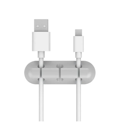 NNBILI Silicone USB Cable Organizer Cable Winder Desktop Tidy Management Clips Cable Holder for Mouse Headphone Wire Organiz…