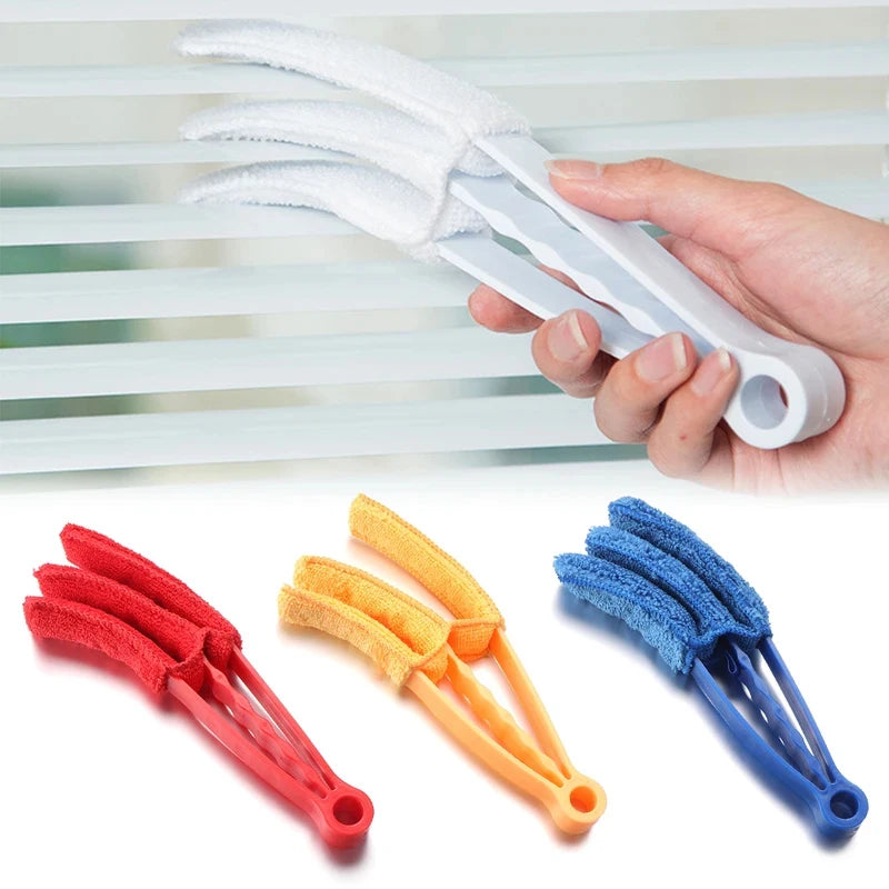 Washable Detachable Microfiber Blind Cleaner Brush Clip, Multi-Purpose Household Duster for Window Slats & Vents