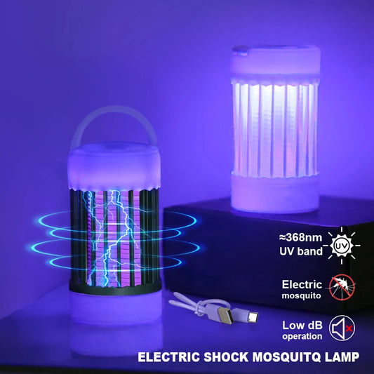 Electric Mosquito Killer Lamp UV Light Bug Zapper Trap USB 5V Summer Fly Swatter Insect Killer Light Camping
