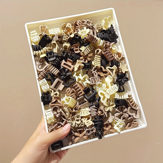 5/10/20/30pcs Beige Mixed Pack Small Clips, Cute Girl Accessories - Perfect for Daily Use, Special Occasions, or Travel Gift…