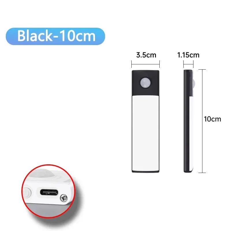 Cabinet Lights Motion Sensor LED Wireless USB Under Ultra Thin Night Light For Kitchen Cabinet Bedroom Wardrobe Indoor Light…