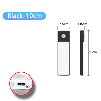 Cabinet Lights Motion Sensor LED Wireless USB Under Ultra Thin Night Light For Kitchen Cabinet Bedroom Wardrobe Indoor Light…