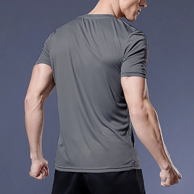 Running Shirts Soccer Shirts Men's Jersey Sportswear Mens Jogging T-Shirts Quick Dry Compression Sport T-Shirt Fitness Gym -…