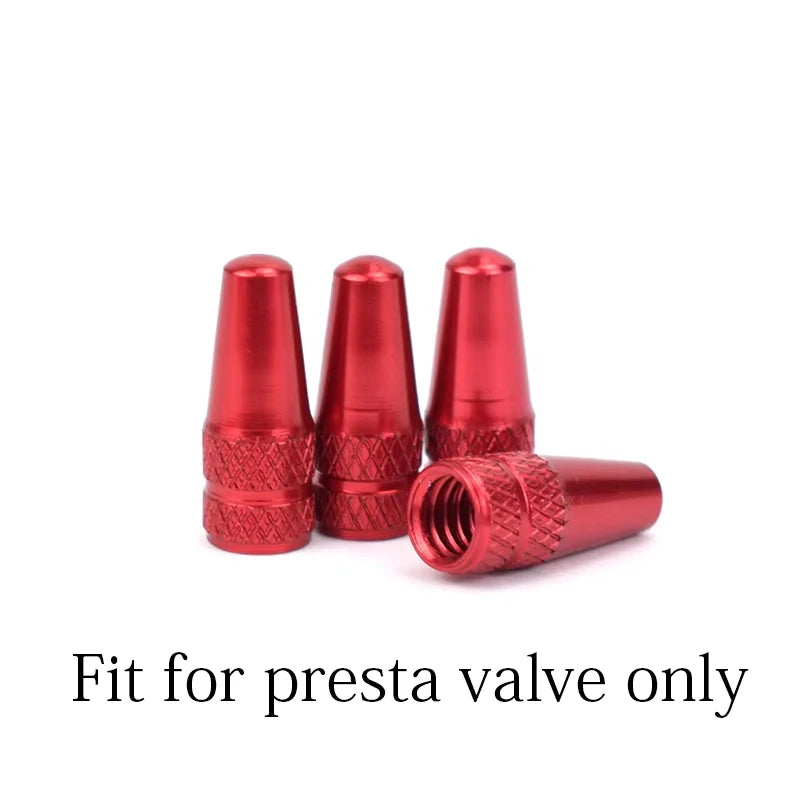 4/8pcs Aluminum Alloy Bicycle Tire FV Valve Cap MTB Road Bike Covered Protector Road MTB Tyre Dustproof Bike Presta Valve -…