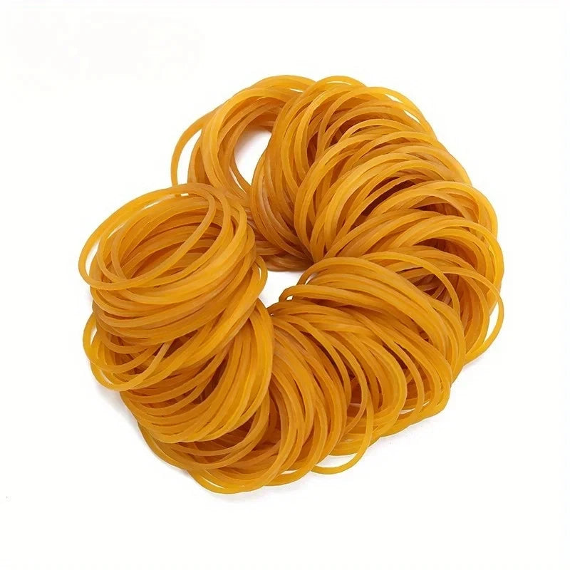 High elastic yellow rubber band - set of 100/300/666 pieces, with a diameter of 38 millimeters, durable natural rubber, suit…