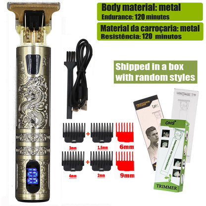 T9 Hair Clipper Repair Beard Shaving Body Hair Trimmer Clippers Electric Machine Men Haircut Machine 0mm Barber Shaver - ima…