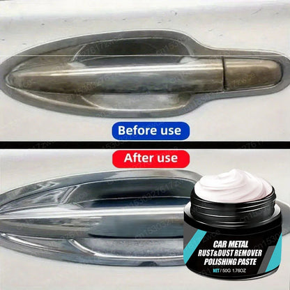 Car Rust Restoration Paste for Chrome Parts of Auto Rust And Fading on Car Wheels Designed for Renewing Oxidized Scratch Rep…