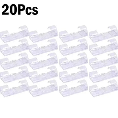 Cable Clips Organizer Drop Wire Holder Cord Management Self-Adhesive Cable Manager Fixed Clamp Wire Winder For Home Office C…