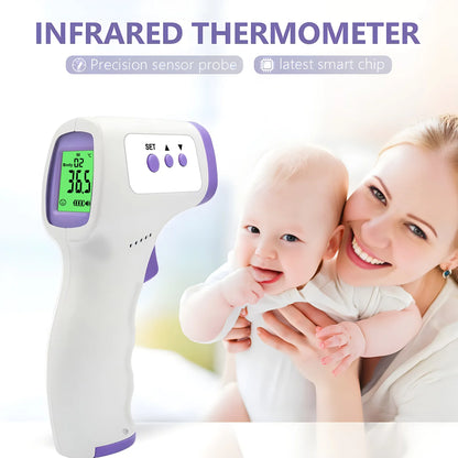 Digital Infrared Thermometer Forehead Body Non-Contact Fever Thermometers Or Medical Portable Finger Pulse Oximeter Blood Ox…