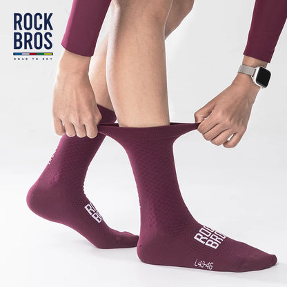 ROCKBROS Cycling Socks Soothing Sport Socks Shock Absorbing Bike Socks Breathable Fabric High Elastic Outdoor Socks A Pair -…