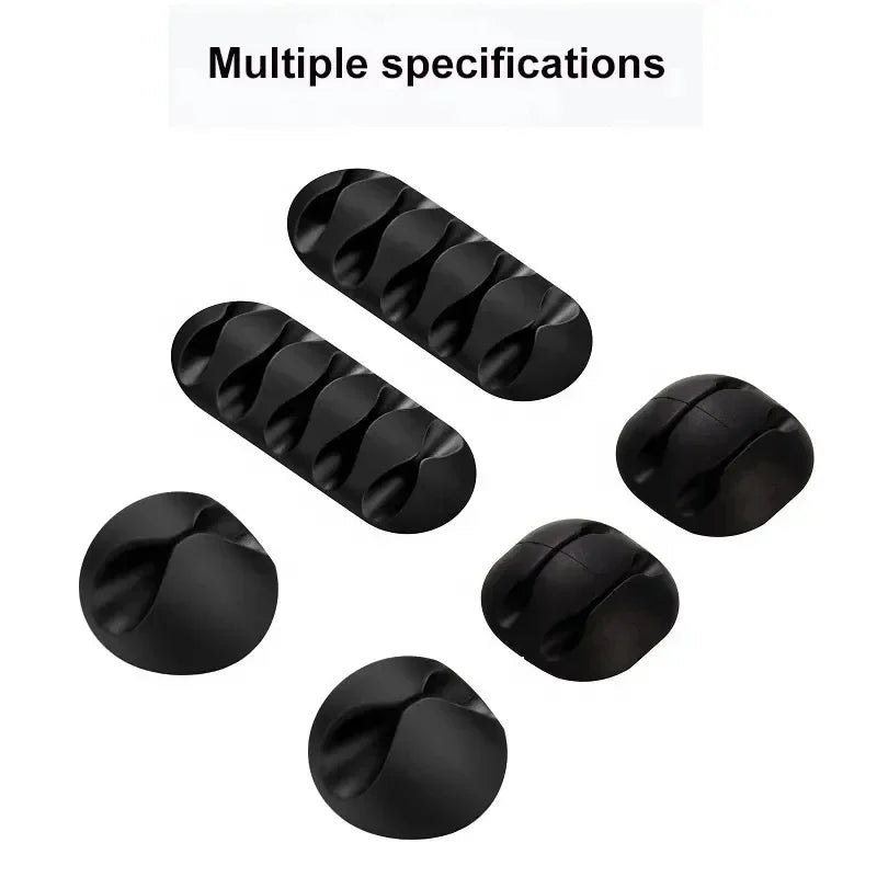 VIKEFON Cable Cord Wire Organizer Silicone USB Cable Winder Management Clips Self Adhesive for Mouse Keyboard Headset For iP…