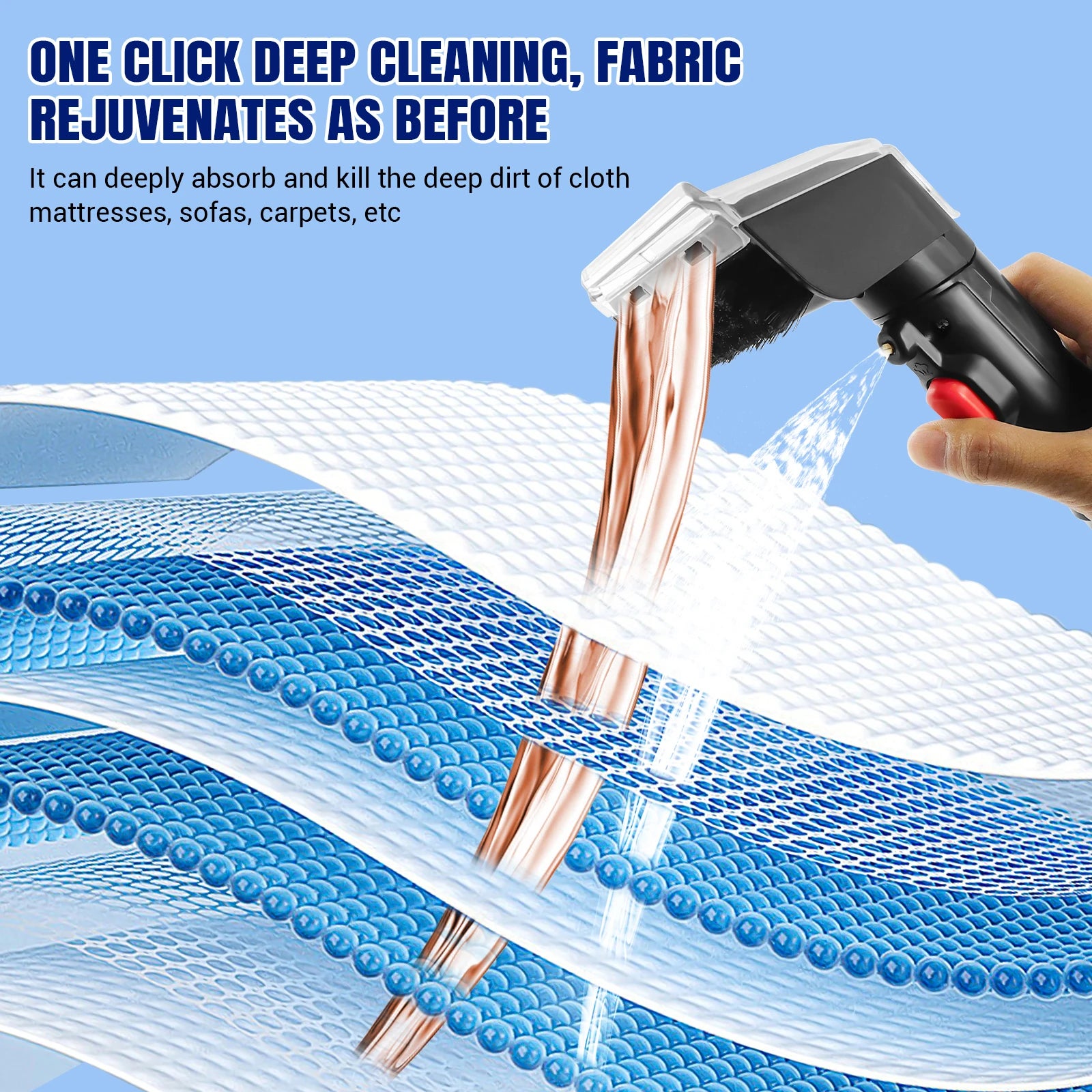 Home Design Spot Cleaner, Fabric, Stain, Car Seats, Upholstery, Pet Messes, Sofa and Carpet Cleaning Machine,suction power o…