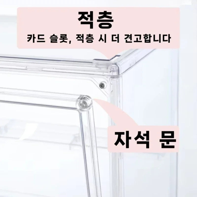 1/2/3/4PCS Acrylic Clear Display Storage Box for Fingures Foldable Display Case for Figurines Dolls Action Figure Organizer…