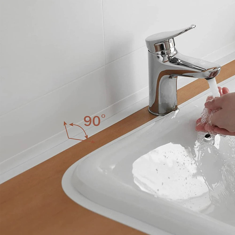 3.2M Bath Caulk Tape Self Adhesive PVC Oil-Proof Kitchen Sink Edge Corner Wall Sticker Waterproof Toilet Sealing Strip Tape…