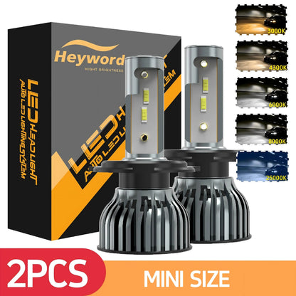 Heyword 22000lm 160W 1860 CSP Chip 3000k/4300k/6000k/8000k Car LED Headlight H4 H7 H1 LED Headlights 9005 H7 H9 H11 fog Light