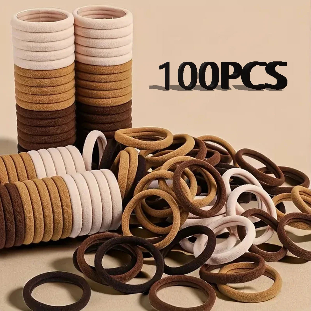 30-200pcs Hair Accessories for Women girl Basic Hair Bands Headband Hair Ropes Ties Ponytail Holder Simple and Fashionable N…