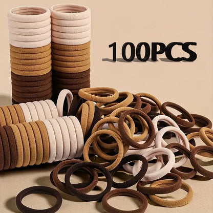 30-200pcs Hair Accessories for Women girl Basic Hair Bands Headband Hair Ropes Ties Ponytail Holder Simple and Fashionable N…