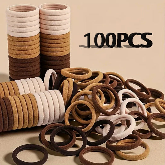30-200pcs Hair Accessories for Women girl Basic Hair Bands Headband Hair Ropes Ties Ponytail Holder Simple and Fashionable N…