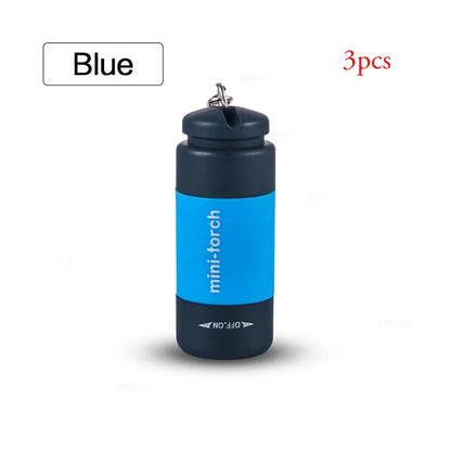 Pocket Keychain Flashlight Waterproof Outdoor Hiking Camping Mini FlashlightUSB Rechargeable LED Multifunctional Strong Ligh…