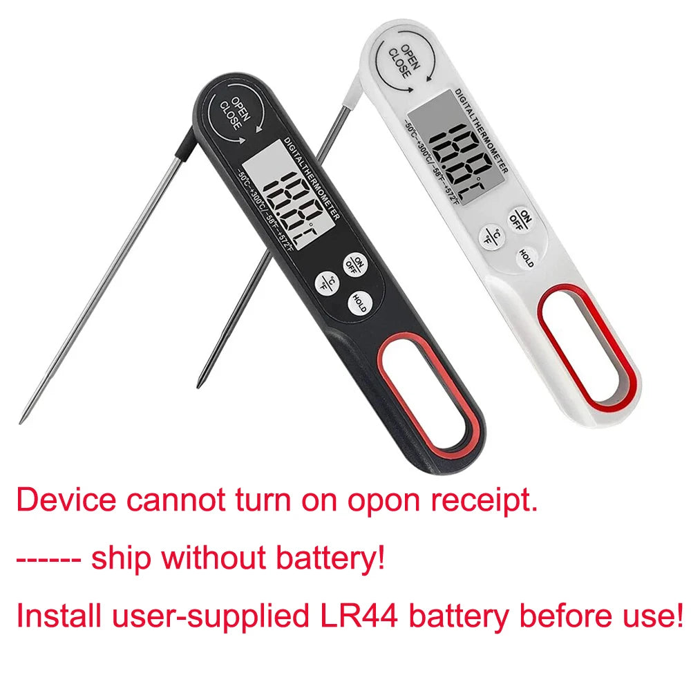 1 piece Digital Meat Thermometer Cooking Food Kitchen BBQ Long Probe Water Milk Oil Liquid Oven Baking Digital Temperature M…