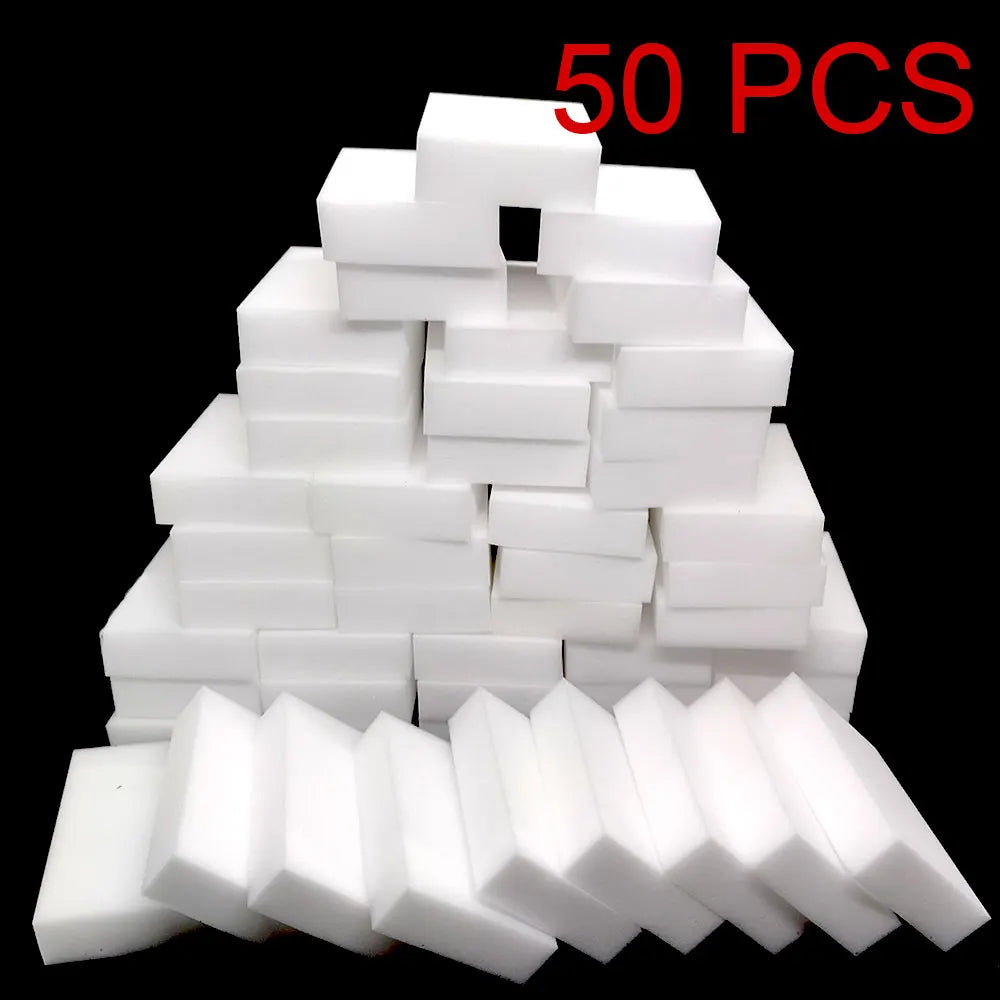 1-100pcs Magic Melamine Sponge Kitchen Sponge Eraser Magic Sponge Cleaner Dishwasing Sponge for Home Bathroom Cleaning Tools…