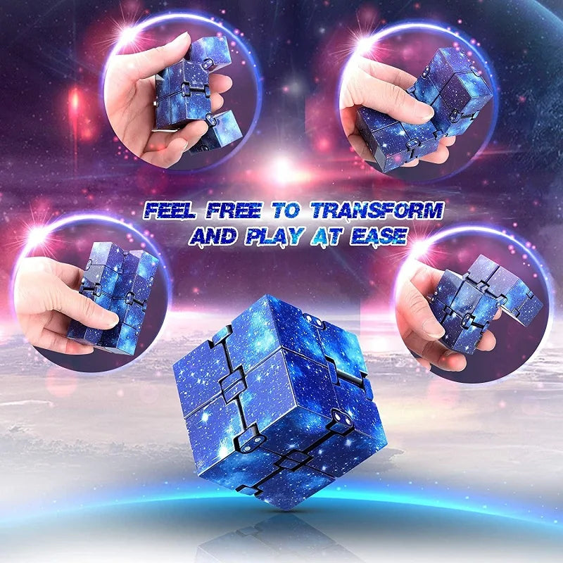Infinity Cube Flip Adhd Toys Anxiety Toy Fingertips for Game Puzzle Antistress Magic Finger Fidget Autism Hand Gifts Childre…