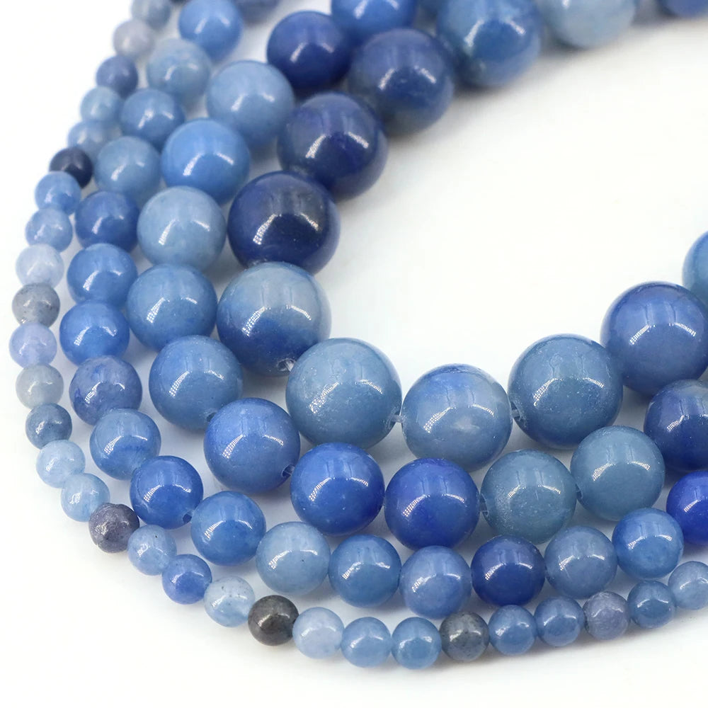 Natural Stone Beads Blue Tiger Eye Crystal Amethyst Rose Quartz Gemstone Bead for Jewelry Making Bracelet Necklace 4/6/8/10M…