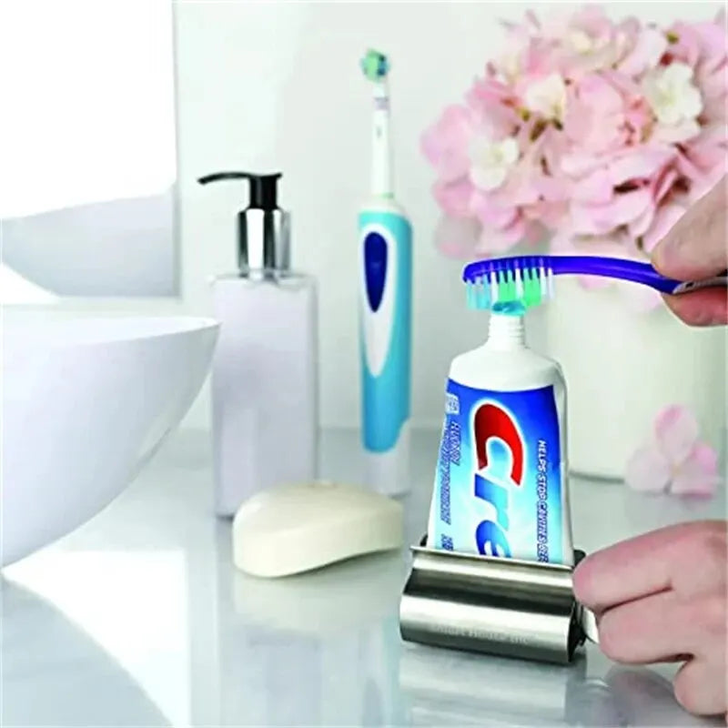 1pc Stainless Steel Wringer Roller Rotate Dispenser for Ointments Cosmetics Bathroom Accessories Toothpaste Squeezer Tube Ro…