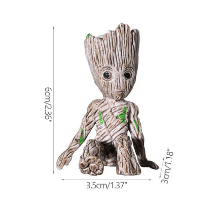 Home Decoration Crafts Miniature Model Office Desktop Display Cartoon Groot Figurines Handicrafts Decor Tree Man Ornament 5C…