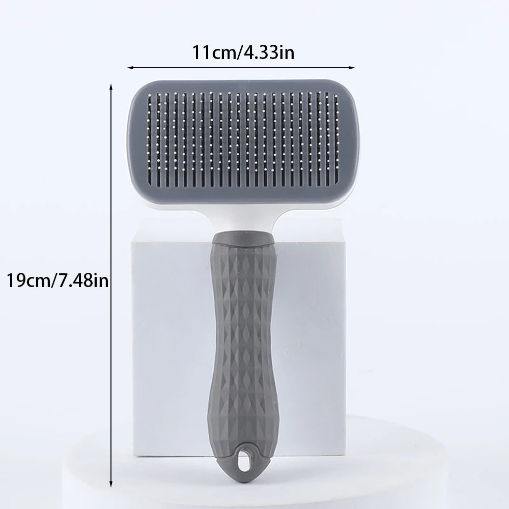 Pet Dog Brush Cat Comb Self Cleaning Pet Hair Remover Brush For Dogs Cats Grooming Tools Pets Dematting Comb Dogs Accessorie…