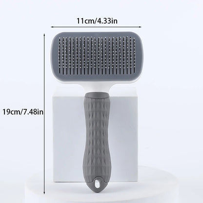 Pet Dog Brush Cat Comb Self Cleaning Pet Hair Remover Brush For Dogs Cats Grooming Tools Pets Dematting Comb Dogs Accessorie…