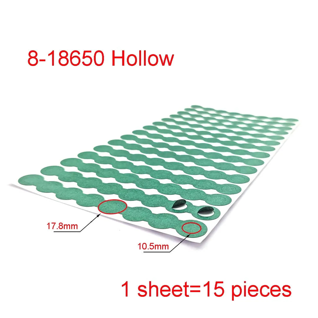 18650 21700 32650 Li-ion Battery Insulation Gasket Barley Paper Battery Pack Cell Insulating Glue Patch Electrode Insulated…
