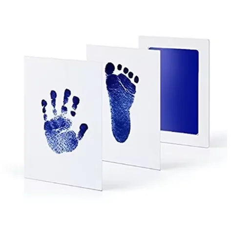 Newborn Baby DIY Hand And Footprint Kit Ink Pads Photo Frame Handprint Toddlers Souvenir Accessories Safe Clean Baby Shower…