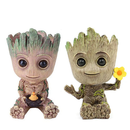 Home Decoration Crafts Miniature Model Office Desktop Display Cartoon Groot Figurines Handicrafts Decor Tree Man Ornament 5C…