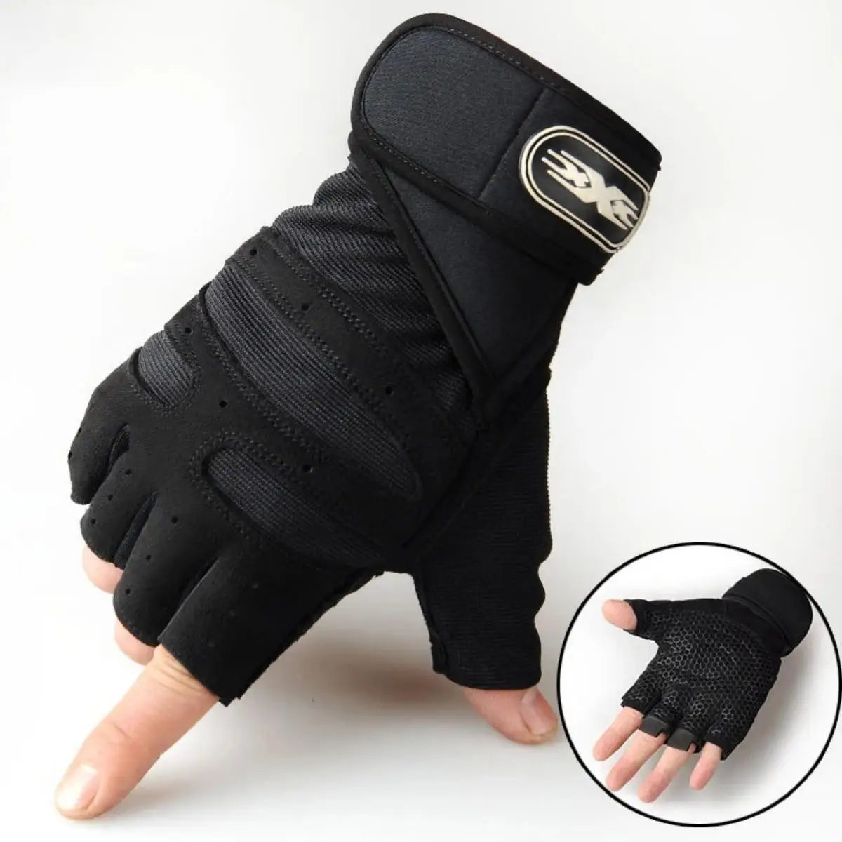 Gym Gloves for Men Women Fitness Weight Lifting Wristband Gloves Body Building Training Sports Exercise Cycling Glove Shockp…