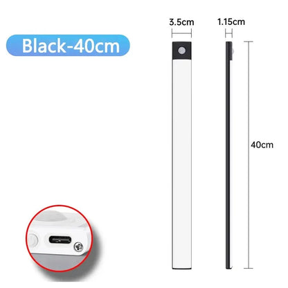 Cabinet Lights Motion Sensor LED Wireless USB Under Ultra Thin Night Light For Kitchen Cabinet Bedroom Wardrobe Indoor Light…