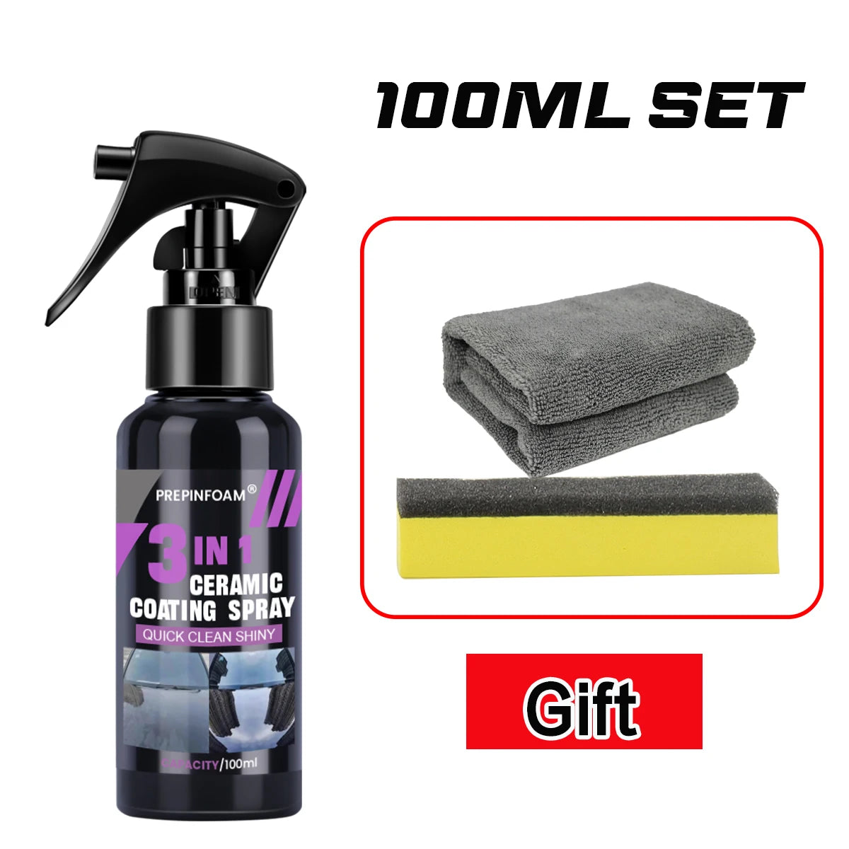 Ultimate Ceramic Coating Spray Coatin Nano Crystal Hydrophobic Layer Polishing Paint Coating Agent Polish Nanos Coatings - i…