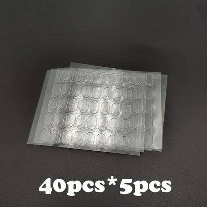 200pcs Transparent Double-Sided Tape Pads - Non-Marking, Anti-Skid Adhesive for DIY Projects & Model Car Decor Double - imag…