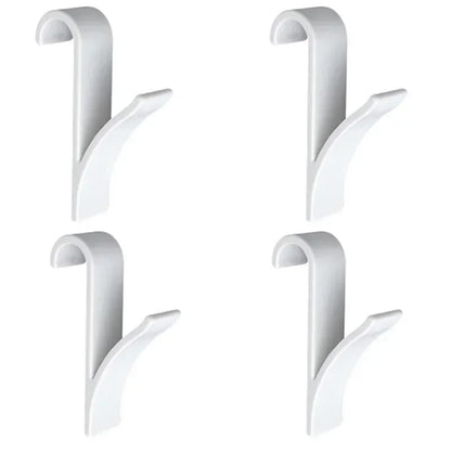 Kitchen Bathroom Hanger Clips Storage Racks White Clear Hanger Heated Towel Radiator Rail Clothes Scarf Hanger Hooks Holder…