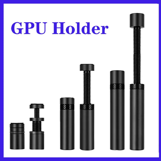 Aluminum GPU Holder Vertical Telescopic Rotating Stand Magnetic Bracket Video Card Holder Graphics Card Bracket Support 27-1…