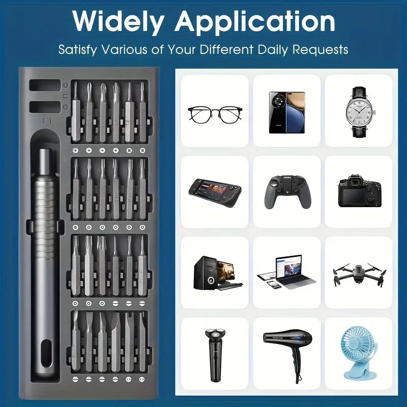 25 in 1 mini screwdriver set, flat head and cross shaped small screwdrivers, suitable for electronic products - image 5