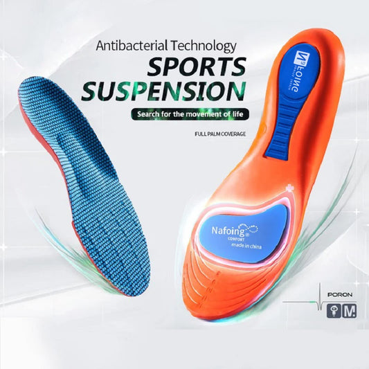Sport Orthopedic Insoles for Feet Men Women EVA Breathable Shock Absorption Shoes Insole for Running Basketball Sport Care P…